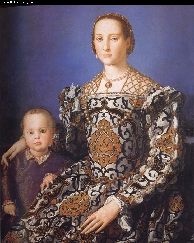 Agnolo Bronzino Portrait of Eleonora da Toledo with her Son Giovanni de-Medici